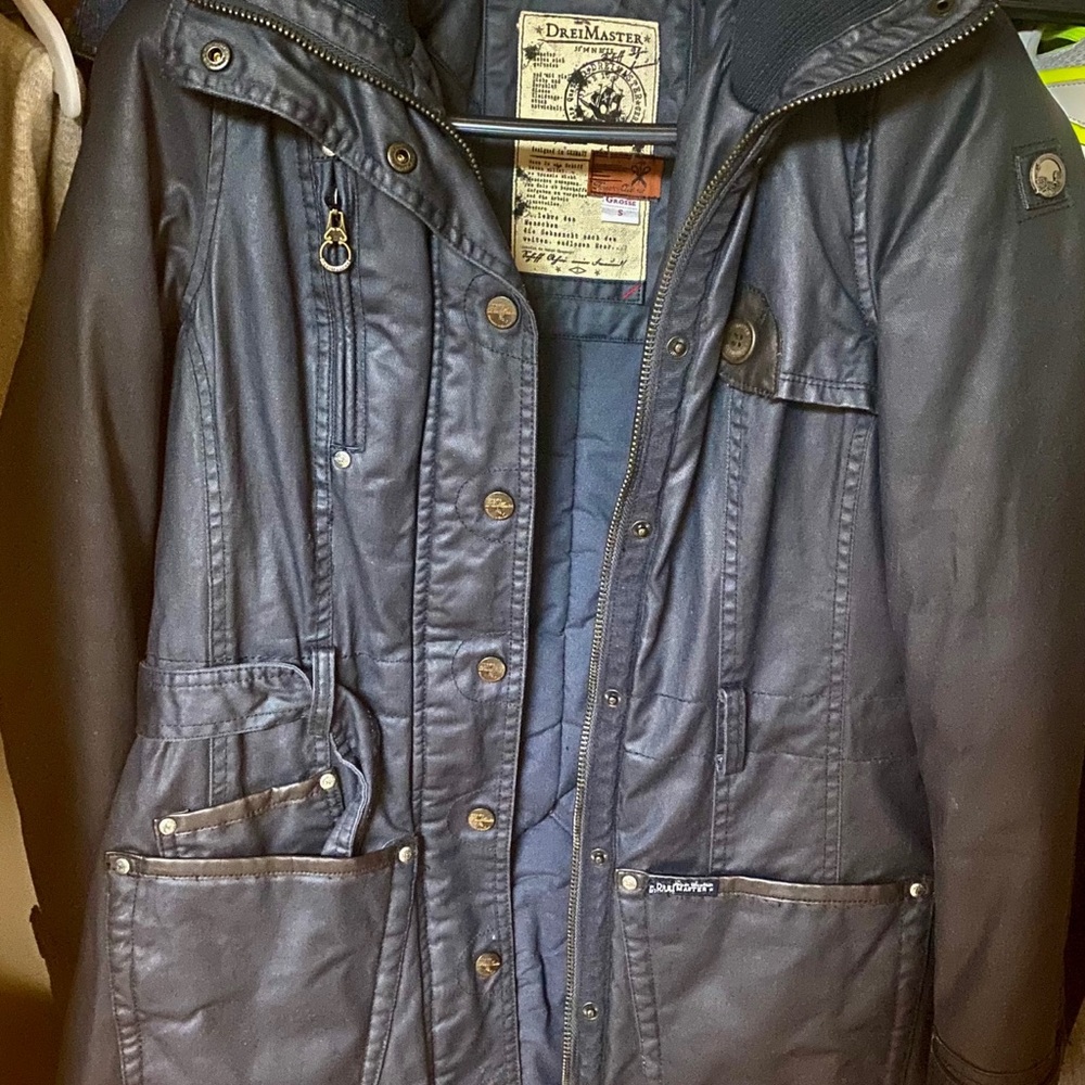 DREIMASTER Coat, navy, size Small